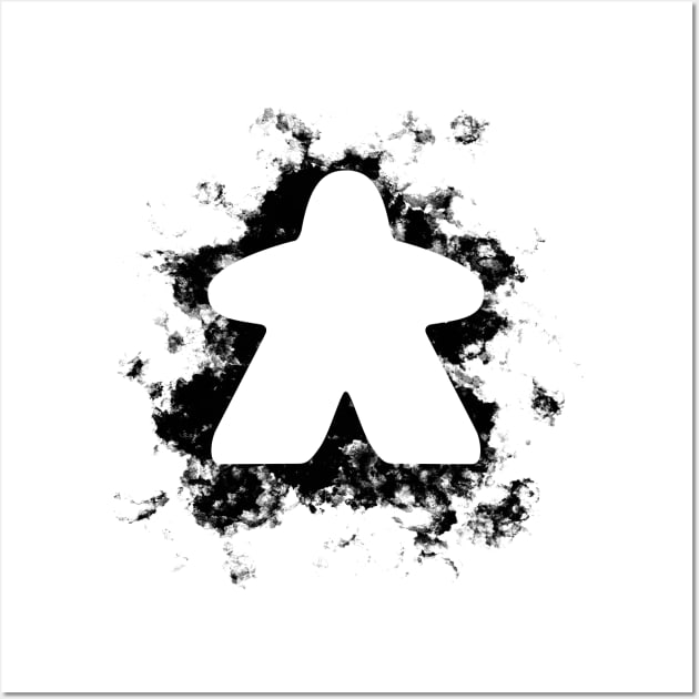 Meeple Splash - Black Wall Art by Jobby